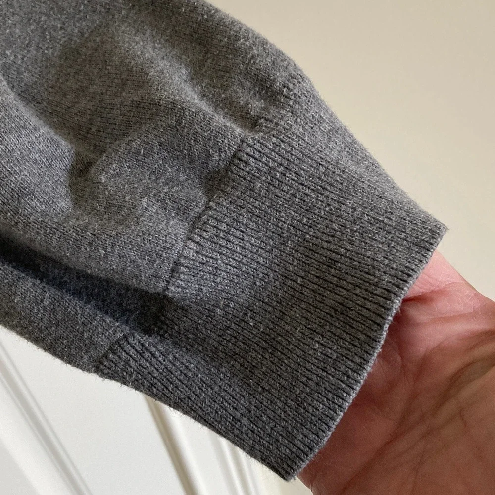 Banana Republic Men's Gray Button Up‎ Cardigan Sweater Size XL Grandpa Classic